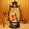 Black Santa Christmas Snow Globes Lantern with 8 Musics Lighted & Timer Glitters USB/Battery Operated African American Christmas Decorations Snowglobe Home Decor for Kid Adult